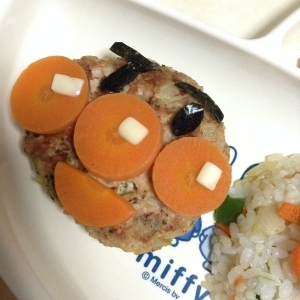 子供喜ぶ！アンパンマン ハンバーグ 離乳食完了期,離乳食,えのき,