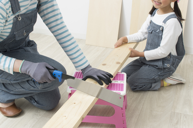 親子でDIY,絵本,収納,