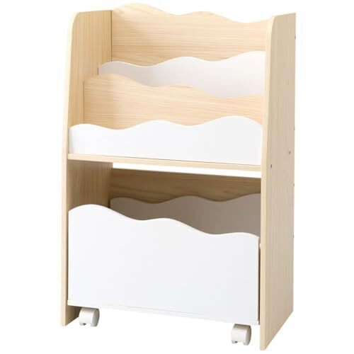 ニトリ キッズ 収納 ラック ミア3 Sサイズ ナチュラル NITORI 8090841,絵本,収納,