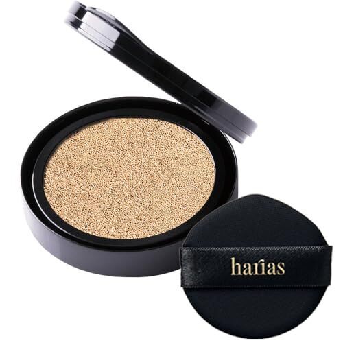 HARIAS ハリアス (公式) クッションファンデーション クッションファンデ SPF50+ ナイアシンアミド 医薬部外品 美容液 ファンデーション 人気ランキング (詰替えニュートラル),時短,メイク,