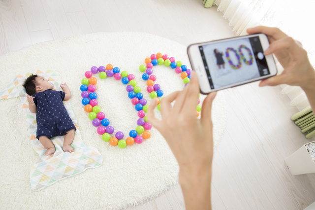 赤ちゃん 写真撮影,赤ちゃん,月齢フォト,無料テンプレート