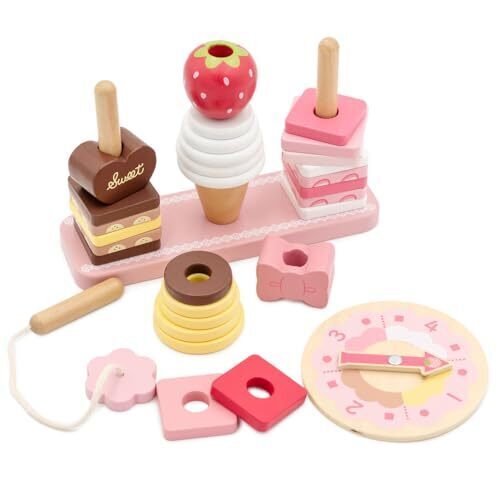 マザーガーデン 1.5歳からの木のおもちゃ スウィーツリング 1.5歳 おもちゃ 女の子 知育 441-37107,2歳,女の子,プレゼント