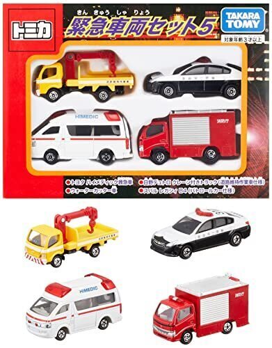 タカラトミー(TAKARA TOMY) 『 トミカ 緊急車両セット5 』 ミニカー 車 おもちゃ male 3歳以上 玩具安全基準合格 STマーク認証 TOMICA,トミカ,おもちゃ,