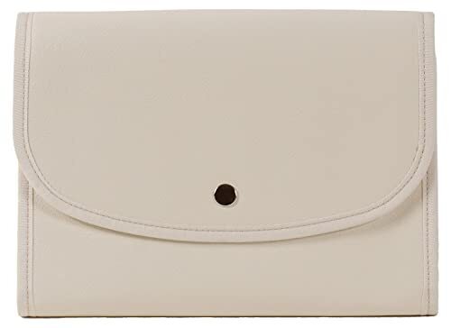 [ポーチェ] 母子手帳ケース ジャバラ 撥水 防水 2人用 3人用 無地 harenohi「ハレノヒ」オースマイティー アイボリー,妊娠中,プレゼント,