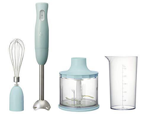 BRUNO ブルーノ マルチスティックブレンダー アタッチメント 3種 (ブレンダー ホイッパー チョッパー) ミキサー スリム コンパクト おしゃれ お洒落 かわいい 可愛い 多機能 ブルーグレー 母の日 誕生日 ギフト 贈り物 プレゼント お返し BOE034-BGY,妊娠中,プレゼント,