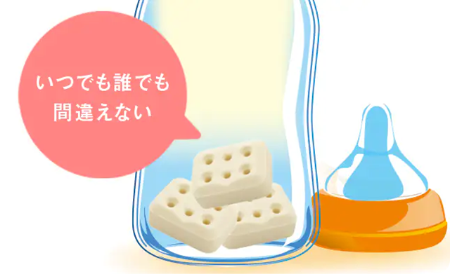 明治ほほえみ らくらくキューブ,ミルク,授乳,
