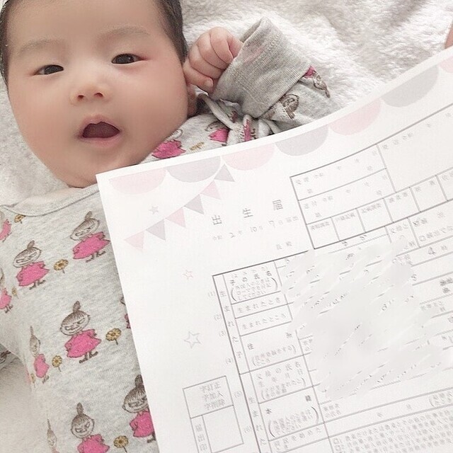 コズレオリジナルデザイン出生届,デザイン出生届,ダウンロード,印刷