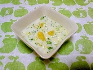 ＜離乳食中期＞サツマッコリーパン粥,離乳食,中期,