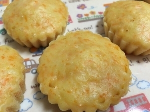 離乳食☆にんじん蒸しパン,離乳食,蒸しパン,
