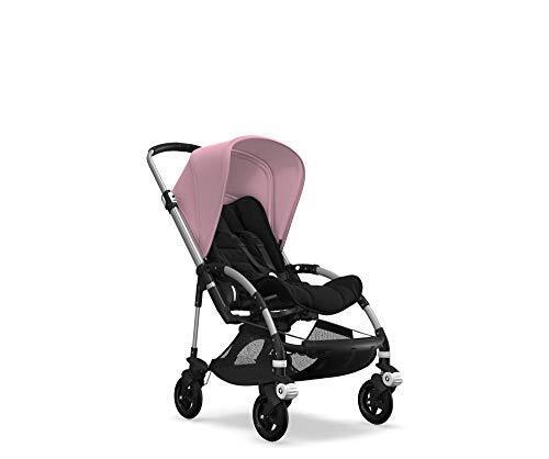 bugaboo バガブー ビー 5 コンプリート【日本正規販売品】 ソフトピンクサンキャノピー ×シャイニーブラックホイールキャップ×ブラックグリップ× シルバーシャーシ 0か月~ (2年保証) 530328PM01,ベビーカー,選び方,