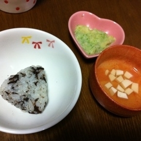 離乳食後期☆ひじきおにぎり,離乳食,後期,