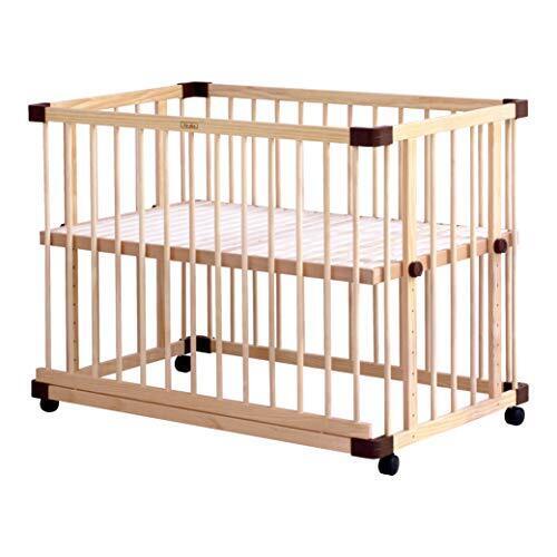 farska(ファルスカ) ベビーベッド 兼 ベビーサークル ( ベッドサイドベッド03 746050 ) 工具不要 柵の着脱で添い寝もできる(新生児～乳幼児) ナチュラル,ベビーベッド,おすすめ,