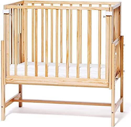 大和屋 yamatoya ベビーベッド 添い寝 そいねーる mini ミニ 専用マットレス別売 soinel 正規品 コンパクト スリム シンプル 赤ちゃん ベッド 新生児 出産祝い (ミニ,ナチュラル）,ベビーベッド,おすすめ,