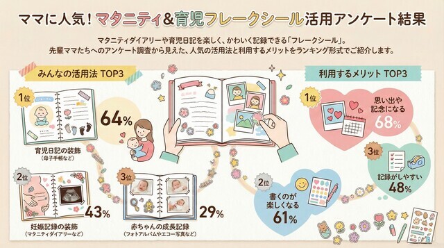 活用法・メリット,フレークシール,作り方 使い方,育児日記 マタニティ