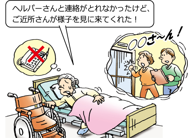 問いかけ5 頼れる人と、連絡をとることができますか?,