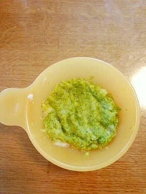 離乳食☆初期☆　ブロッコリーとかれい ,離乳食,進め方,